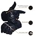OMGAI Men's Full Finger Motorcycle Gloves of PU Leather and Hard Knuckle for Military Tactical Airsoft Outdoor Sports Black, XL