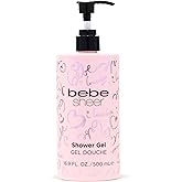bebe Sheer Shower Gel - Moisturizing Body Wash Women with Apple and Green Floral Notes - Leaves Skin Hydrated, Soft and Silky - 16.9 oz