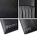 Inspiring Adventures RFID Luxury Leather Passport Wallet, Premium Passport Holder with Gift Box (Black Discreet)