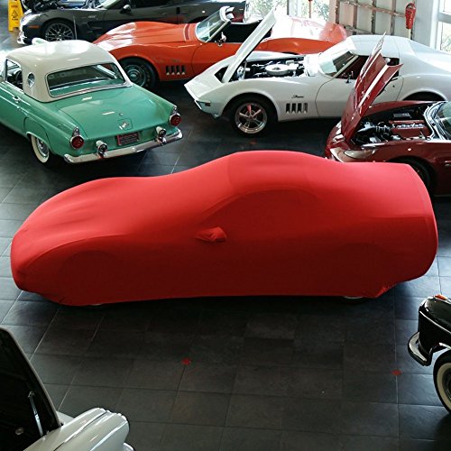 1997-2004 C5 Corvette Indoor Ultraguard Stretch Satin Car Cover (Red)