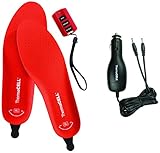 ThermaCELL Rechargeable Remote Controlled Heated Shoe Insole with Car Charger, Available in Multiple Sizes