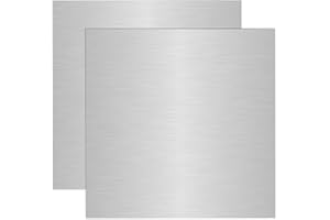 6061-T651 Aluminum Sheet Metal 12 x 12 x 1/32(1mm) Inch with Protective Film Precision Cut Heat-Treatable Aluminum Plate for 