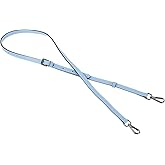uxcell Genuine Leather Bag Strap Replacement Adjustable Crossbody Bag Straps, 37.4-45.3 Inch Purse Strap for Shoulder Bag Handbag Purse, Blue, Black Buckle