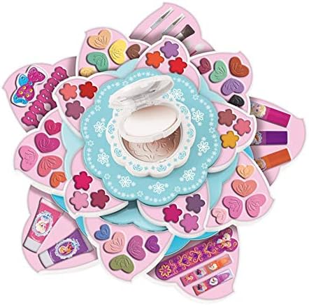 SUNA Disney Princess Children’s Makeup Set, Makeup Toys, Kids, Water Soluble Cosmetics, Makeup Toys, Kids Cosmetics Set, Girls, Cosmetics, Portable, Cute, Cosmetics Toys, Kids, Educational Toys, Birthday Gift