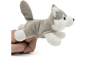 Unipak 1155WO Wolf Plush Finger Puppet, 5-inch Length