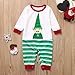 Santa Claus Family Matching Christmas Pajamas Set,Crytech Infant Baby Romper Cartoon Top Striped Lounge Pant for Women Men Children Xmas Holiday Sleepwear Pjs Outfit Clothes (3-6 Months, Newborn)thumb 2