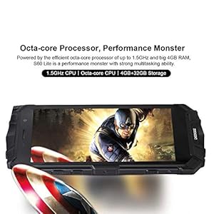 DOOGEE S60 Lite Outdoor Smartphone, Fotocamere 16 + 8MP, Rugged Smartphone in Offerta, 4G Dual Sim Cellulare 4GB+32GB… - immagine 4