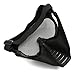 Sportty New Airsoft BB Gun Paintball Mesh Face Goggle Full Face Protect Black Mask Skull