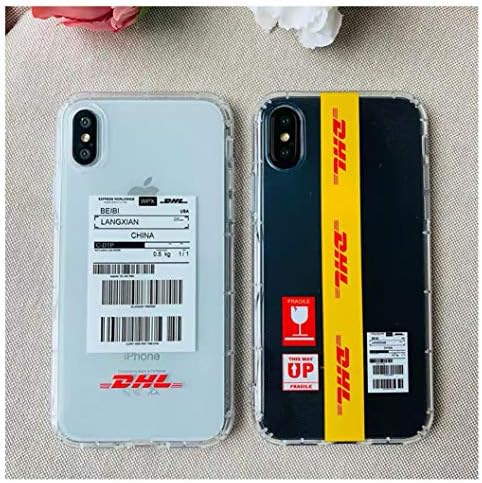 iPhone Self-Design Street Fashion DHL Series Protective Cases (Yellow Stripe, iPhone11 Pro)