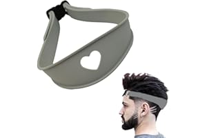Adjustable Neck Hair Guide - Hair Trimming Guide Tool for Cutting - Portable Silicone Haircut Bands Hairline Shaping Tool for