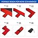 Yes4All Ultra Light Hammocks - Double - Black/Red with Tree Strap - ²GHBCZ