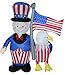 6 ft. Airblown Inflatable Uncle Sam & American Eagle - Yard Decoration
