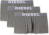 Diesel Men's Essentials 3-Pack Kory Boxer Trunk, Grey, Medium