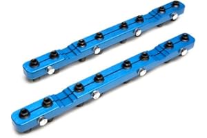 PRW 1535001 Billet Aluminum Stud Girdle with Spring-loaded 7/16" RockerLoc for Chevy 262-400 1955-00,Blue