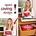 Microwave Popcorn Popper - Silicone BPA Free - The Original Pop Corn Hot Air Maker Collapsible Space Saving Bowl With Lid And Handles For Healthy Oil-Free Corn Kernels - Dishwasher Safe With Measurement Markings - FDA approved