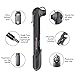 BeSpoke Cycling Gear Mini Bike Pump & Puncture Repair Kit - Dual Nozzle fits All Valve Types - Compact & Lightweight - attaches Easily to Bike Frame - Pumps All Bicycle tire Tubes (Presta & Schrader)