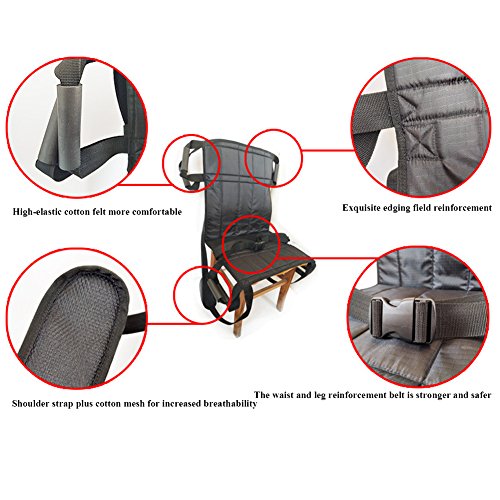 Ozzptuu Oxford Fabric Patient Lift Stair Slide Board Transfer Emergency Evacuation Chair Nursing Shift Transfer Belt with Handles Disability Care Supplies for Seniors