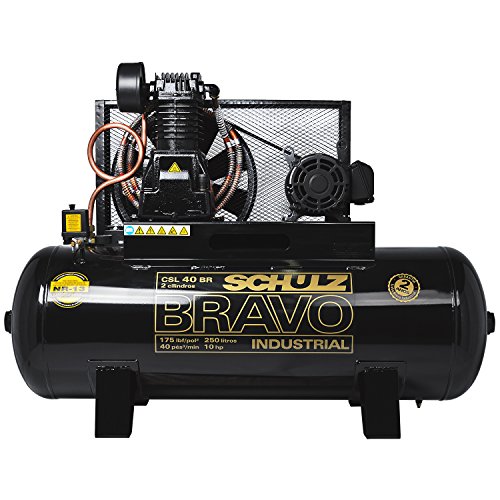 Compressor de Ar 40 Pés 250L BRAVO CSL Schulz 220/380V