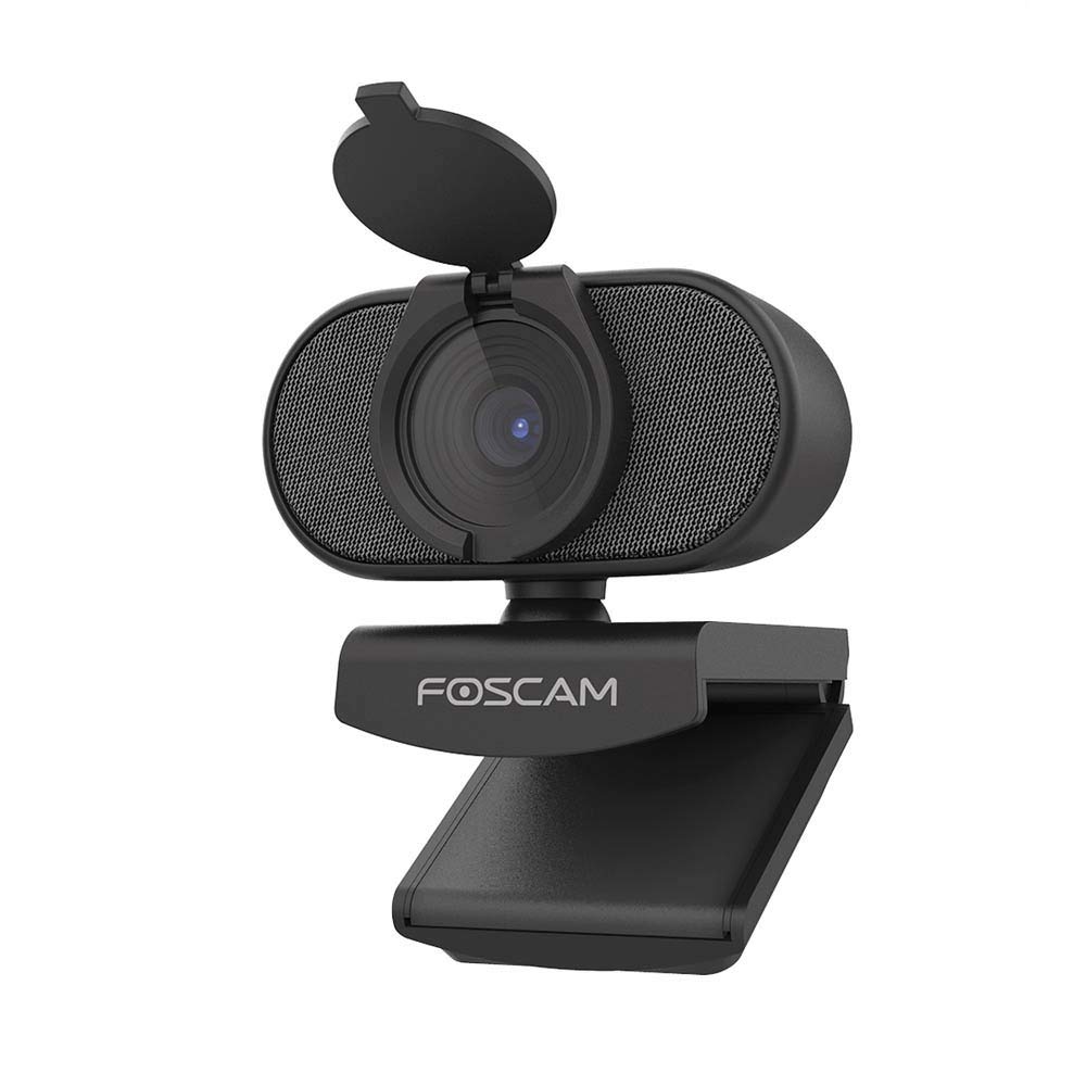 Foscam W41 4MP Ultra HD USB Web Camera, 2K Resolution of 2688 x 1520 Pixels, Privacy Cover, 84° Wide Angle Lens, 2 Microphones for Live Streaming, Video Calling, Conferencing, Online Teaching
