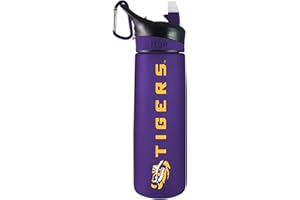THE FANATIC GROUP LSU Tritan Plastic Frosted Sport Bottle, Design-2 - Purple