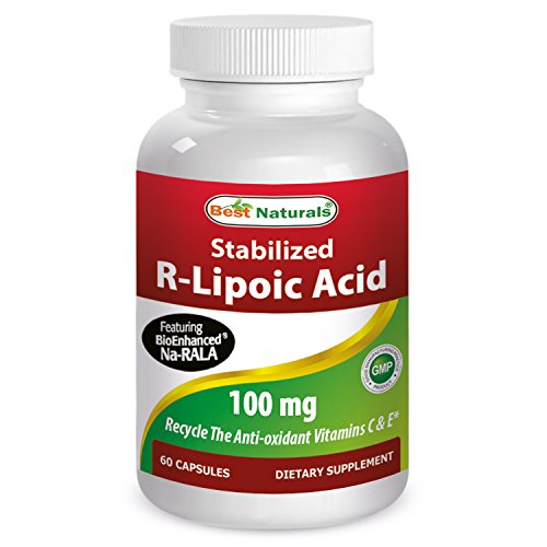 Best Naturals Stabilized R-Lipoic Acid Capsule, 100 mg, 60 Count