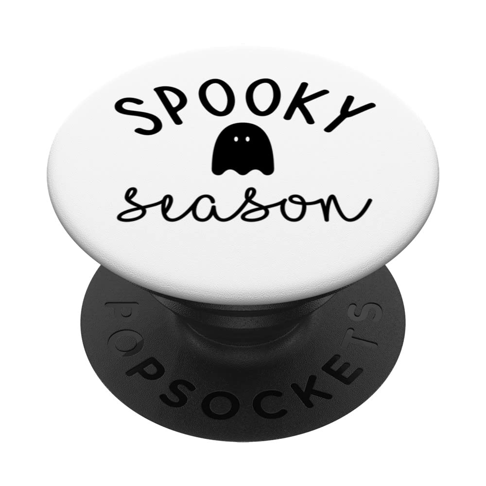 Spooky Season Ghost Cute Halloween Costume Boo Fall Mom PopSockets Swappable PopGrip