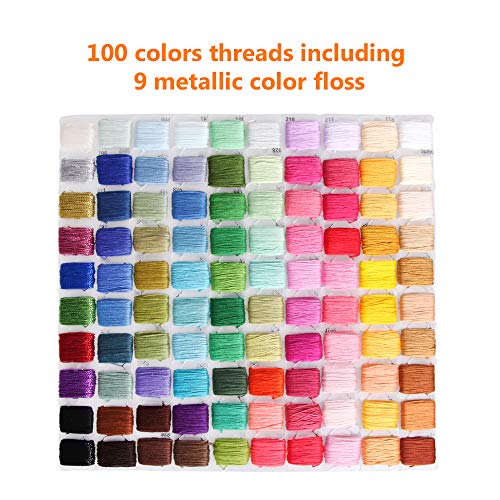 4 Embroidery+Organizer+Storage+Stickers+Metallic