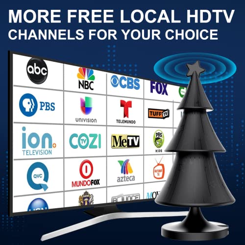 Antenna Digital TV Antenna Indoor Antenna for TV ALU Solid core for Maximum Signal Quality for Indoor and Outdoor with 25 dBi Amplifier Magnetic Base 5m Cable