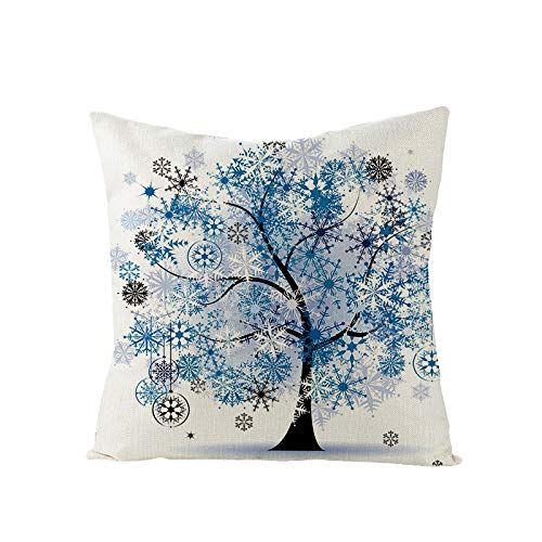 Begleri Throw Pillow Covers，Tree Throw Pillow Covers for Sofa Living Room Car 18 x 18 Inches，4 Pack.