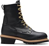 X Boot - Mens 8 Inch Waterproof Steel Toe Logger