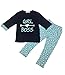 JOYEBUY 2PCS Kids Baby Girls Clothing Sets Half Sleeve Boss T-shirt+Long Pants