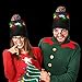 Windy City Novelties LED Light-Up Knitted Christmas Beanie | Ugly Sweater Reindeer Design | 3 Flashing Modes