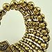 Zhenhui Bohemia Gold Tone Long Boho Statement Necklace with Coin Tassel for Women