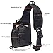 Tactical Sling Bag for Men – One Strap Military American Flag Backpack – Outdoor Military Tactical Backpack (Black, Small)