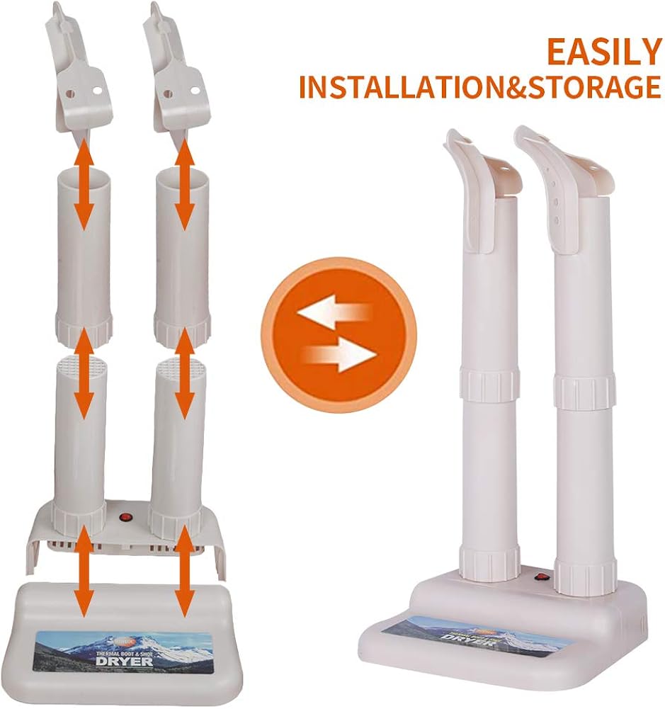 Boot Dryer&Warmer-Electric Shoe Dryer,With ON/OFF Button,Noiseless,Constant Temprature W/Heat Blower for shoes,Boots,Gloves,Socks,BEIGE: Shoes