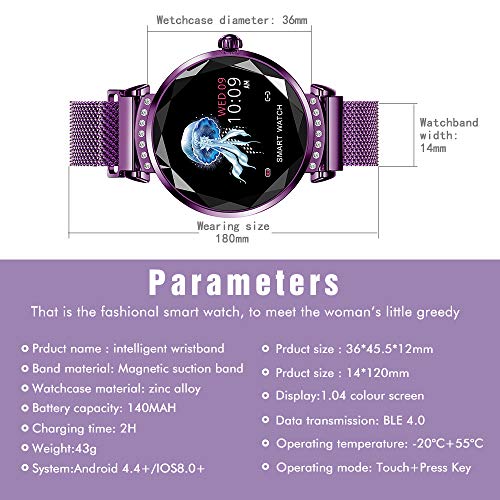 Fitness Tracker Watch Heart Rate Monitor,Top Max Activity Tracker Waterproof Smart Wristband Watch with Blood Pressure & Health Sleep Monitor, Step & Calorie Counter, Pedometer for Women, Kids and Man - Thumbnail 3