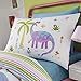 Happy Linen Company HLC Childrens Girls Dinosaur Park Jurassic Pink T-Rex Dino White Reversible UK Single/US Twin Bedding Duvet Cover Set