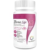 NutraBlast Boric Acid Vaginal Suppositories - 100% Pure Made in USA - Boric Life Intimate Health Support (30 Count)