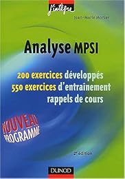 Analyse MPSI