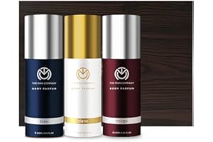 The Man Company Body Perfume Trio Gift Set for Men (Blanc, Bleu, Rouge)