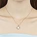 Opal Necklace Best Gift Her, Rose Gold Plated Heart Shape Pendant Necklace Women
