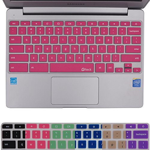 Keyboard & Mice Accessories Chromebook 2 keyboard Cover Skin,Glteck Pink Keyboard Cover Silicone 
