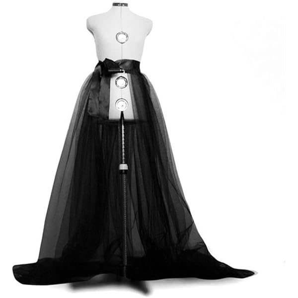Tulle Skirt Women Black Lace Tulle Steampunk Gothic Ruffle Skirt