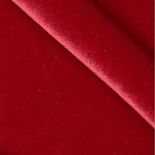 Velvet Stretch RED Fabric / 58