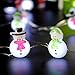Impress Life Christmas Tree Decoration String Lights, Snowman 10 ft Silver Wire 40 LEDs with Remote & Timer for Indoor and Covered Outdoor, Fireplace Mantel Wreath Garland Home Bedroom Winter Ornament