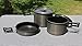Texsport Trailblazer Black Ice 5 pc Hard Anodized Camping Cookware Outdoor Cook Set with Storage Bagthumb 3