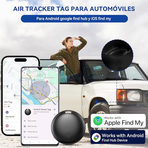 GPS Coche Localizador, 2026 Nuevo Magnetismo Localizadores GPS Sin Tarjeta SIM ni Suscripción para Android y iOS, Invisibilidad Tracker Rastreador Oculto para Coches/Motocicleta/Bicicleta (Negro)