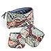 Vera Bradley Cosmetic Trio Nomadic Floral of 3 with Solid Grey Lining