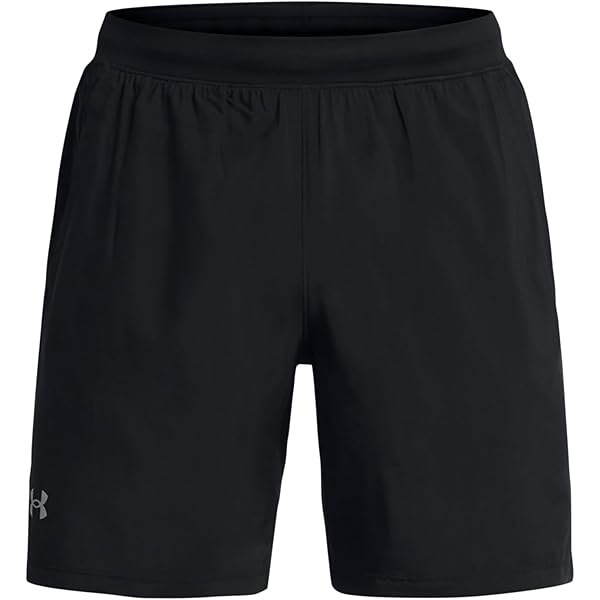 Under Armour Qualifier Train Shorts, Black (001)/Pitch Gray, 3X