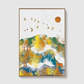 SIGNFORD Framed Canvas Home Artwork Decoration Abstract Scenery...